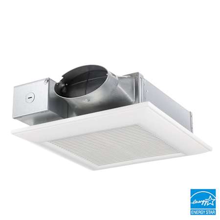 Panasonic 100 CFM 0.9 Sone Ceiling Mounted HVI Certified Exhaust Fan White